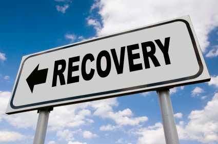 Road sign that says recovery 